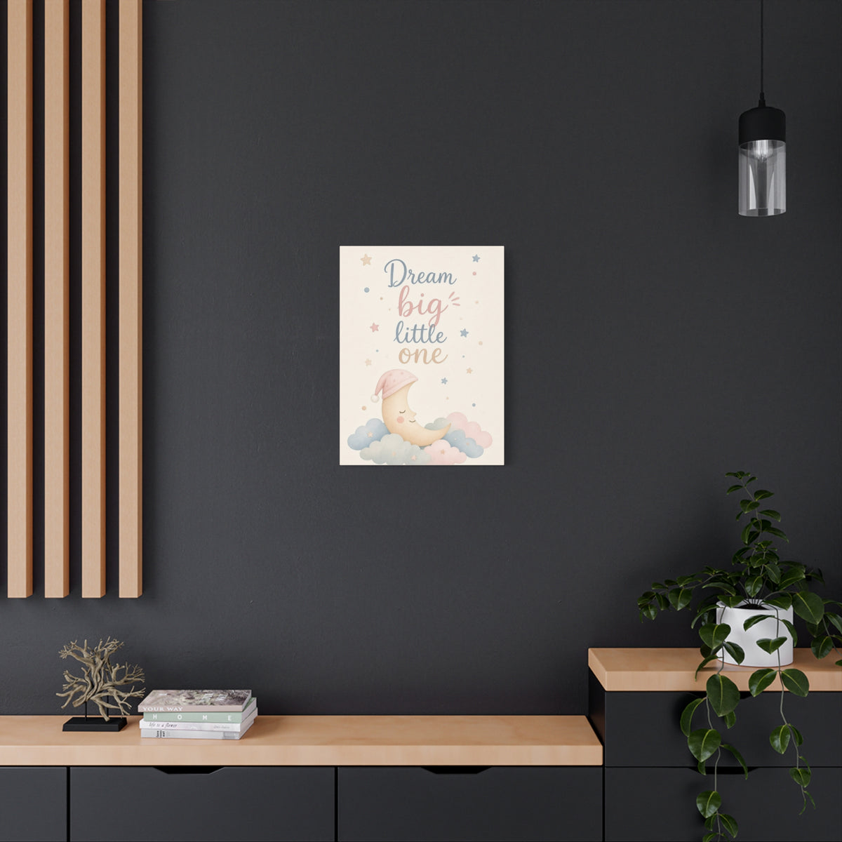 Dream Big Little One Nursery Canvas