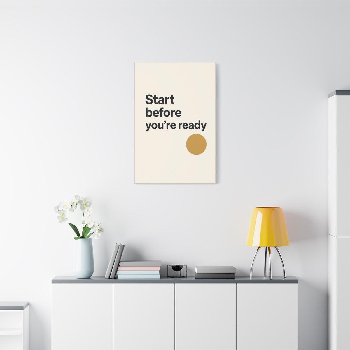 Start Before You’re Ready Motivational Canvas Wall Art
