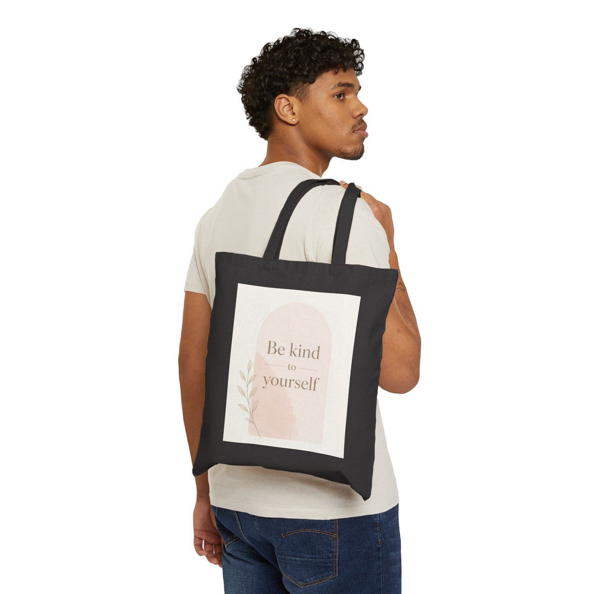 Be Kind to Yourself Cotton Canvas Tote Bag