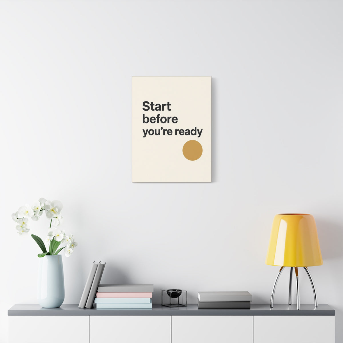 Start Before You’re Ready Motivational Canvas Wall Art