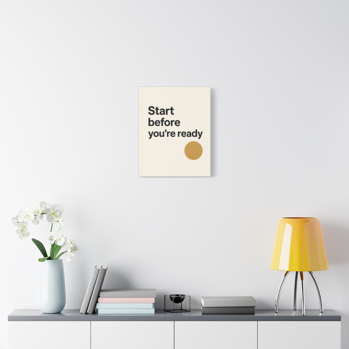 Start Before You’re Ready Motivational Canvas Wall Art