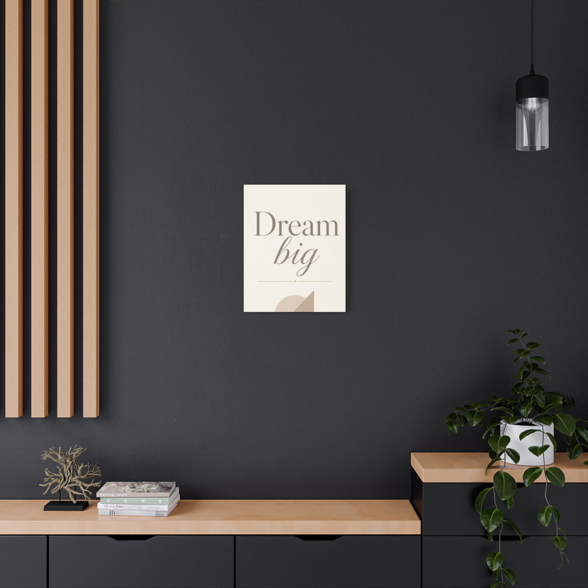 Dream Big Inspirational Canvas Wall Art
