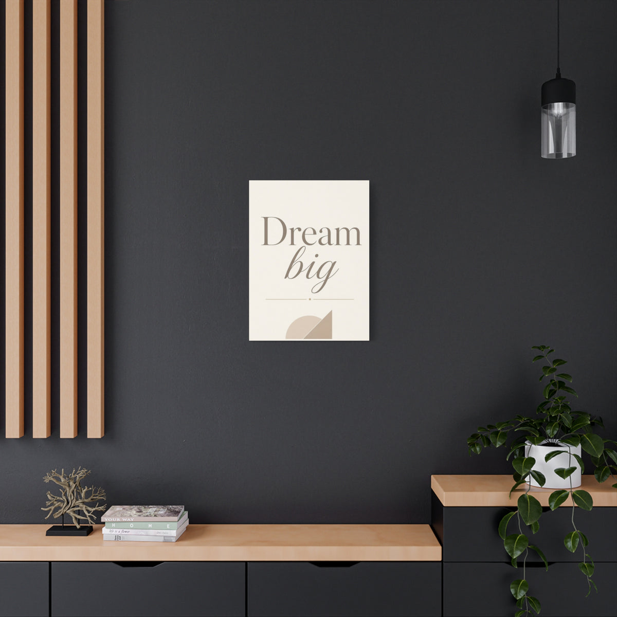 Dream Big Inspirational Canvas Wall Art