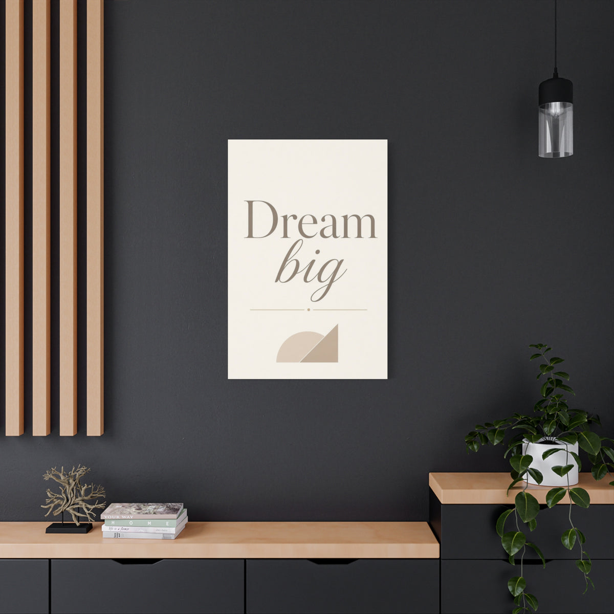Dream Big Inspirational Canvas Wall Art